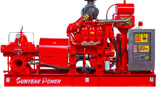 柴油机消防水泵机组顺利测试完毕！