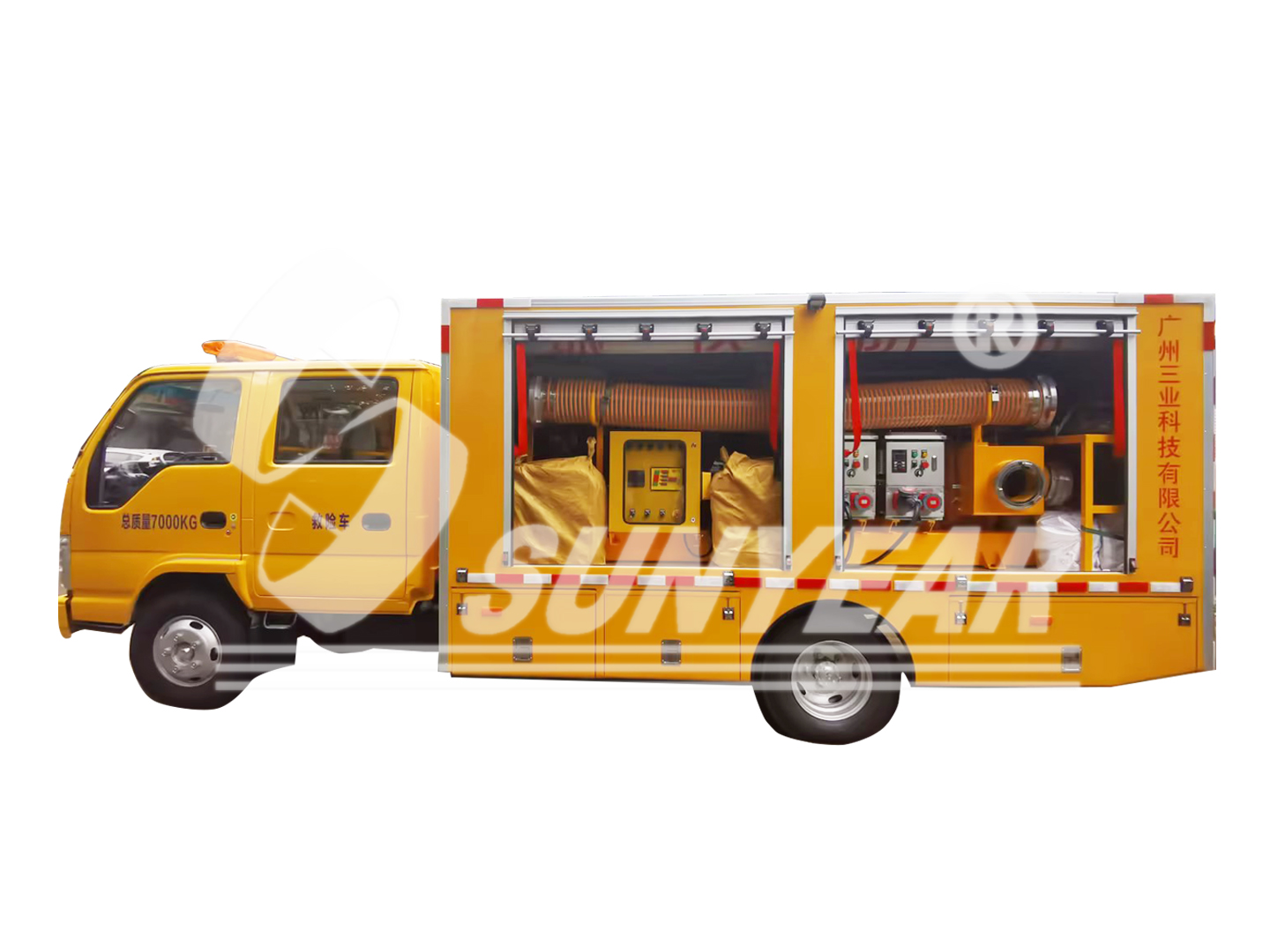 发电排水自行走泵车 发电排水自行走泵车