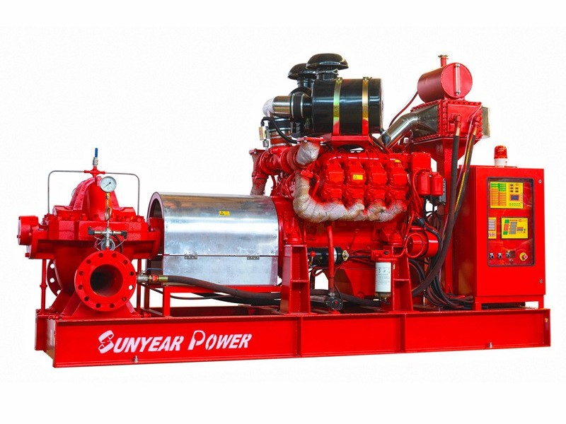 柴油机消防泵组—单级双吸离心泵(中开泵) 柴油机消防泵组—单级双吸离心泵(中开泵)